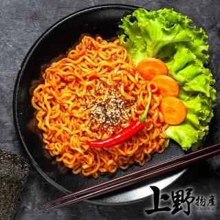 【上野物產】韓式辣醬豬肉炒麵 x16包(300g±10%/麵體+醬料/包 韓式辣醬 鐵板麵 義大利麵 炒麵 炒碼麵)