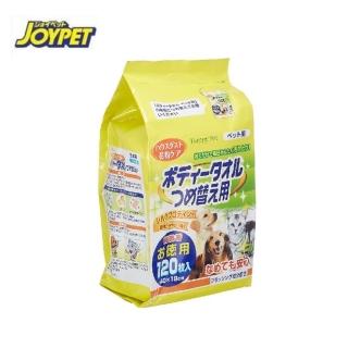 【JOYPET 寵倍家】梳理巾 寵物用（經濟補充包）120 入