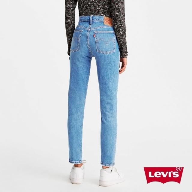 LEVIS【LEVIS】女款 501 Skinny 高腰排釦緊身牛仔褲 / 淺藍石洗 / 心機雕飾線 / 彈性布料