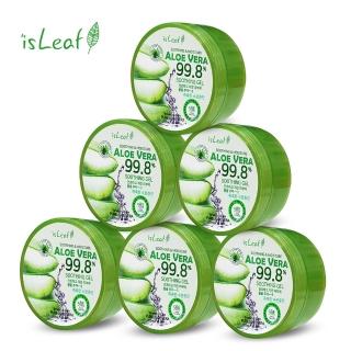 【isLeaf】蘆薈保濕凝凍300ml X6入(99.8%萃取物曬後舒緩)