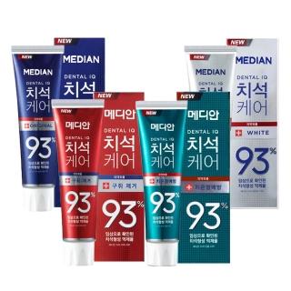 【韓國 Median】93%強效淨白去垢牙膏120g(3入裝)