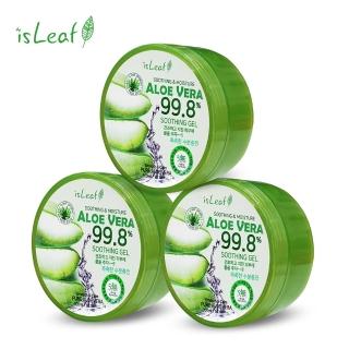 【isLeaf】蘆薈保濕凝凍300ml X3入(99.8%萃取物曬後舒緩)