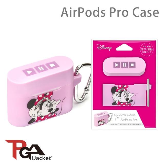 【iJacket】迪士尼 米妮 AirPods Pro 防撞擊 矽膠保護套(總代理商公司貨)