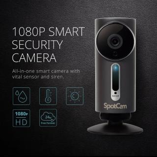 【spotcam】SpotCam Sense Pro 防水防塵1080P 溫/濕/亮感測 WiFi 視訊監控機 IPcam(超廣角 1080P 遠端監視)