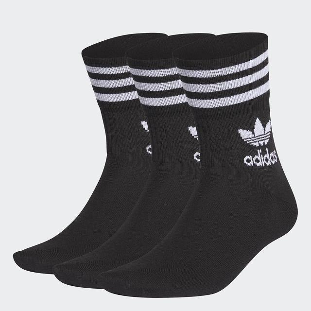 【adidas官方旗艦館】Adicolor 中筒襪 3 雙入 男/女(GD3576)