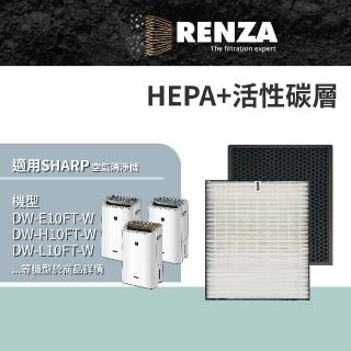 【RENZA】濾網 適用SHARP DW-E10FT-W DW-H10FT-W DW-H12FT-W DW-L12FT-W(可替代FZ-E10THF FZ-E10TDF)