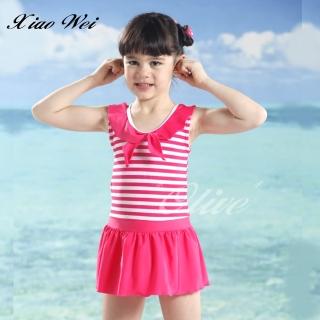 【小薇的店】泳之美品牌流行女童連身裙泳裝(NO.677998)