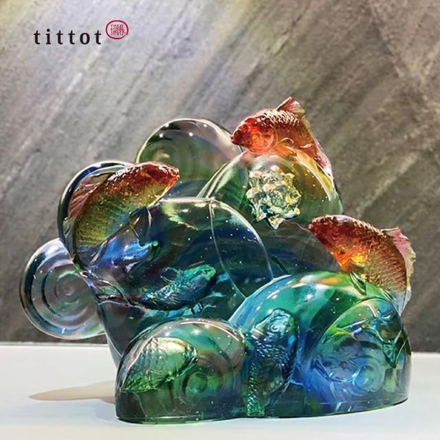 【tittot 琉園】和美有餘_擺飾(送禮/琉璃/禮物/玻璃/水晶/藝術品/擺飾/禮贈/企業/和/美/有/餘)