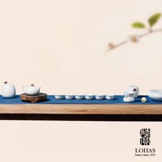 【LohasPottery 陸寶】泉石印象茶禮  青瓷冰裂釉(一壺一海六杯 茶球水方茶葉罐)