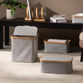 【Gudee 好迪家居】AKORE 加蓋收納籃