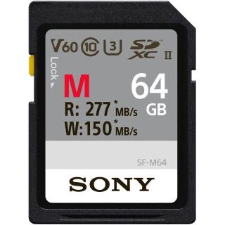 【SONY 索尼】SDXC U3 64GB 高速記憶卡 SF-M64(公司貨)