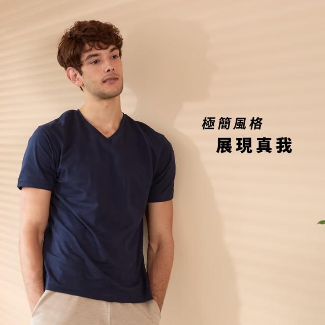 【SunFlower 三花】彩色圓領短袖衫/V領.男內衣.男短T恤(國家玉山獎)