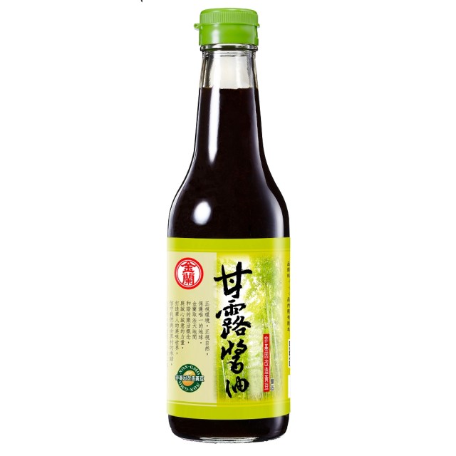 【金蘭食品】甘露醬油500ml(非基改黃豆/自然/清爽/無負擔)