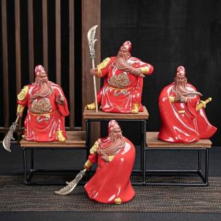 【桃花源創意工坊】關公_療癒小品(陶瓷)
