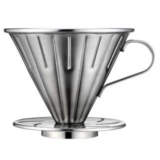 【Tiamo】0916 V02不鏽鋼圓錐咖啡濾器組(HG5034)