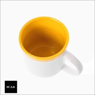 【HOLA】La Cafetiere 風格杯碟組 黃色