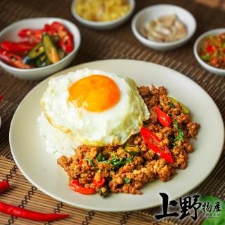 【上野物產】台灣美味鮮饌 打拋豬肉醬包 x4包(150g土10%/包 泰式 豬肉 打拋豬)