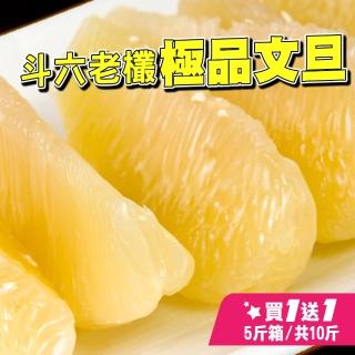 【台灣鮮果-中秋禮盒】55年老欉 正宗斗六文旦(5-8顆/5斤裝/禮盒*共2盒)