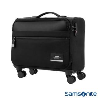 【Samsonite 新秀麗】Vestor商務保護隔層機長登機箱 黑(DV6)