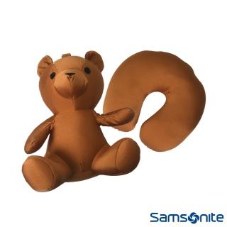 【Samsonite 新秀麗】立體熊可翻轉頸枕