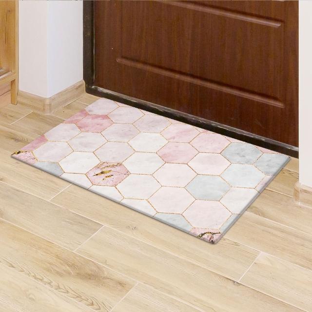 【半島良品】頂級防油防滑皮革地墊_45x75cm(廚房 門口 止滑 防水 免打理 回彈 地墊 地毯 防摔)