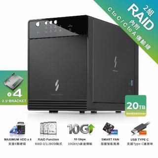 【PROBOX】HFR7 USB 3.1 Gen-II 3.5/2.5吋 四層式儲存RAID磁碟陣列外接盒(雙介面版-支援Mac與Windows)