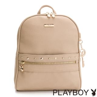 【PLAYBOY】後背包 輕搖滾系列(棕色)