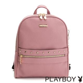 【PLAYBOY】後背包 輕搖滾系列(粉色)