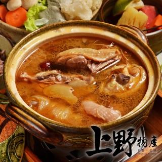 【上野物產】香醇麻油土雞腿 x4包(500g/包 雞腿 湯品)