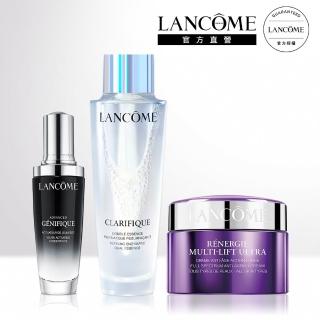 【LANCOME 蘭蔻】大金三角限定組(小黑瓶50ml+青春霜50ml+極光水150ml)