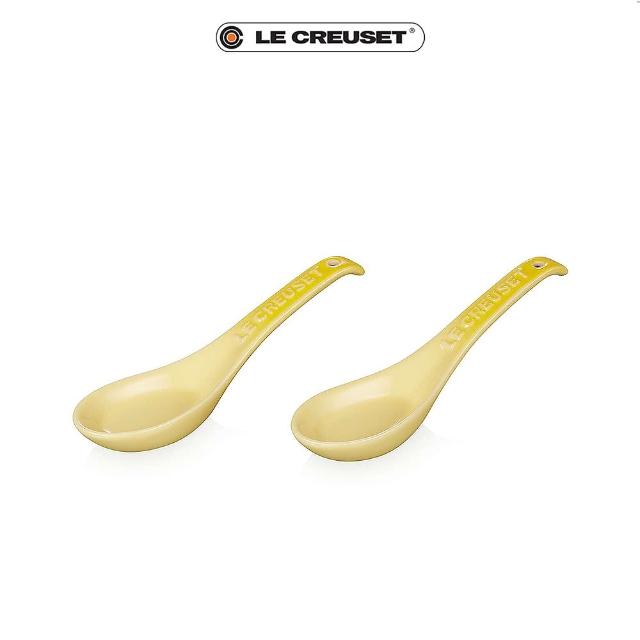 【Le Creuset】瓷器新采和風系列湯匙2入(閃亮黃)