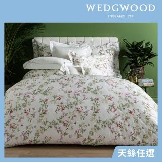 【WEDGWOOD】100%天絲300織床包兩用被套枕套四件組-多款任選(雙人)