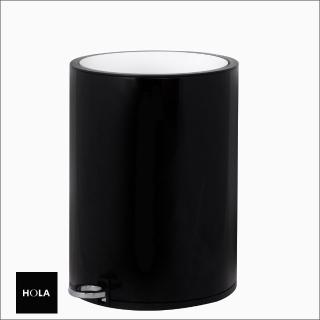 【HOLA】Captain雙色緩降垃圾桶6L 黑色