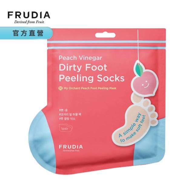 【FRUDIA】給足面子 桃氣3D嫩足膜(足部去角質)