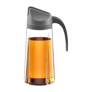 8034354 OL 【G+ 居家】自動開關玻璃油瓶 630ML(廚房收納 料理烘培 密封保鮮 健康控油 玻璃 調味瓶 調味罐)
