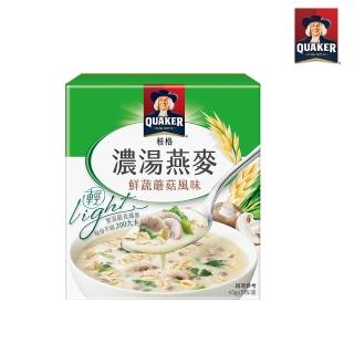 【QUAKER桂格】濃湯燕麥-鮮蔬蘑菇(43gx5包/盒)