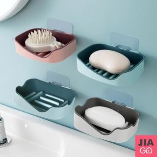 【JIAGO】無痕雙層瀝水肥皂架