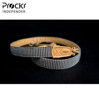 【Prockr】小金錘傘繩背帶 斜背快取背帶 超纖皮革(經典CLASSIC系列-千鳥格子駝裏)