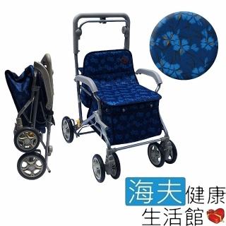 【海夫健康生活館】YL 高度調整 煞車 摺疊 銀髮族 購物助行車 步行輔助車(NO.164)