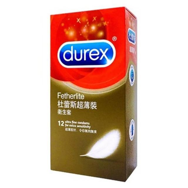 【Durex 杜蕾斯】杜蕾斯Durex-超薄裝保險套安全套避孕套12入(情趣用品.保險套)