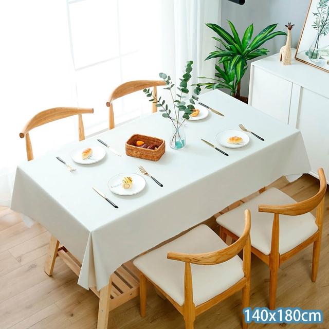 【巴芙洛】北歐色彩布貼合素色系防水防油桌巾-140X180cm(布貼合防水防油桌巾/餐桌巾/桌布/桌墊/台布/)
