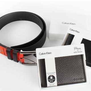 【Calvin Klein】精選超值皮夾禮盒/皮帶(共4款)