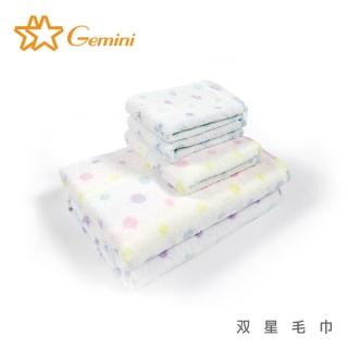 【Gemini 雙星】彩球幸運草無撚紗浴巾
