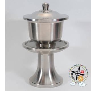 【十方佛教文物】鋼制供飯碗(平安財運順利)