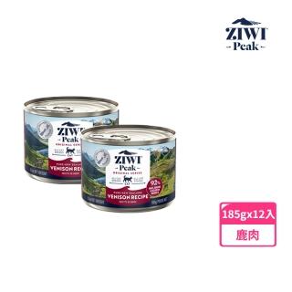 【ZiwiPeak 巔峰】鮮肉貓主食罐-鹿肉 185g 12件組(貓罐 罐頭 肉泥 關節 葡萄糖胺 軟骨素)