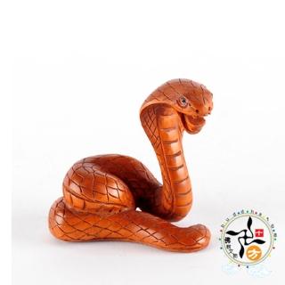 【十方佛教文物】蛇步錦程{黃楊木}開運精品(平安財運順利)