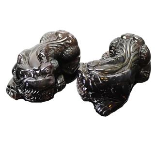 【十方佛教文物】貔貅{頂級彩虹黑曜岩}(平安財運順利)