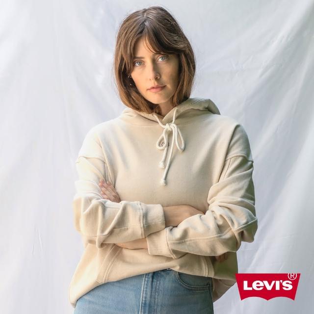 LEVIS【LEVIS】Wellthread環境友善系列 女款 口袋帽TEE / 棉麻混紡工法 / 低加工保留布料原始質感-人氣新品