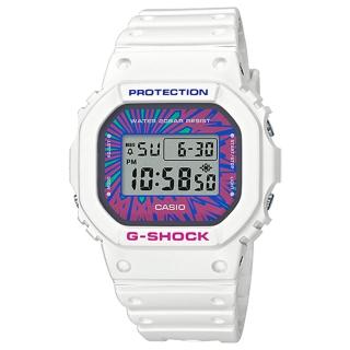 【CASIO 卡西歐】G-SHOCK多彩繽紛撞色錶(DW-5600DN-7)