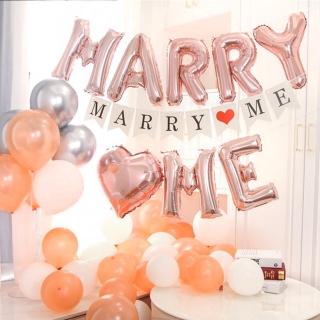 MARRY ME氣球求婚套組(求婚佈置 氣球佈置 氣球套餐)